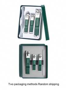 Conjunto de cortadores de unhas portáteis de aço inoxidável de alta qualidade, com lâminas afiadas, corte preciso e estrutura robusta, adequados para aparar unhas das mãos e dos pés, cortadores de unhas retos e diagonais, ferramentas para nail art, kit profissional quatro em um para cuidados com as unhas - conjunto completo de manicure e pedicure com ferramentas, cortadores de unhas, lixas e estojo de armazenamento - kit de cuidados pessoais para viagens ou uso doméstico, conjunto de manicure, viagens, presentes de Natal.