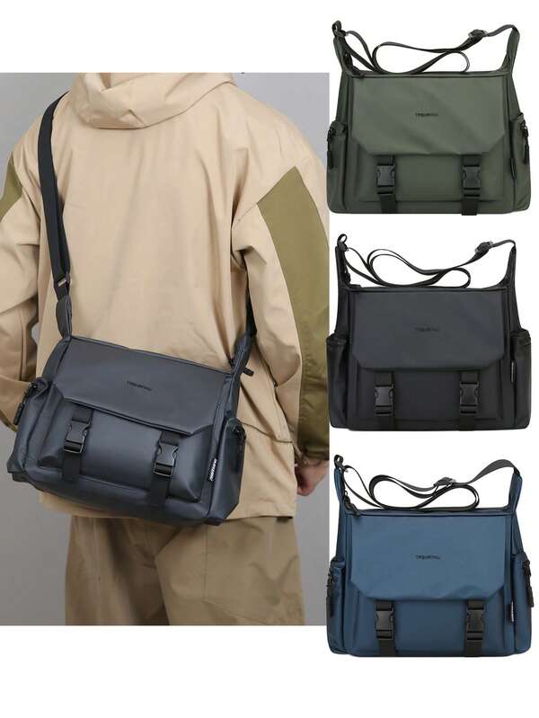 O geantă de mână unisex la modă pentru bărbați, fabricată din piele de înaltă calitate. Disponibilă în mai multe culori, cu o curea de umăr reglabilă și buzunare multiple pentru a găzdui obiecte esențiale zilnice, cum ar fi smartphone-uri, tablete mici, sticle de apă, portofele scurte și umbrele. Potrivită pentru călătorii scurte sau lungi, cumpărături, naveta la serviciu și uz zilnic casual.