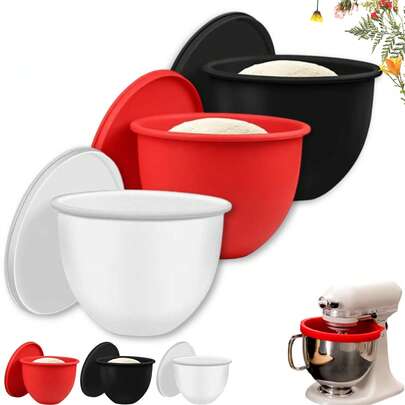 Silicone Mixing Bowl Liner, Fits 5-Quart Tilt-Head Kitchen Stand Mixer - Kitchen Mixer Accessories - No More Needed Replacement Mixing Bowl