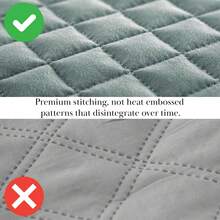 Full/Queen Quilt Bedding Set, Microfiber Quilts Queen Size, Coverlet, Stain & Pet Hair Resistant Bedding, Full Size Bedspread With 2 Pillow Shams, Bone, 2025 - 23 - 鋼藍色 - 查看 5