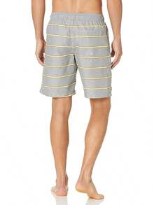 Essentials - Bañador de Secado rápido para Hombre - Gris/Rayas - Ver 3