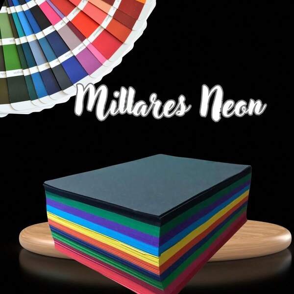 Millar De Hojas Carta Colores Fuertes 1000 hojas de color