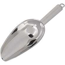 Pala de Uso General para Harina de Hielo de Acero Inoxidable de Fondo Redondo, Cuchara Multifuncional para Comida de Hielo, Granos de Café, Pala de Fruta Seca()(12oz) - Multicolor - Ver 1