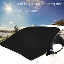 Silver Coated Windshield Cover, Anti-Frost Anti-Theft Car Windshield Sunshade