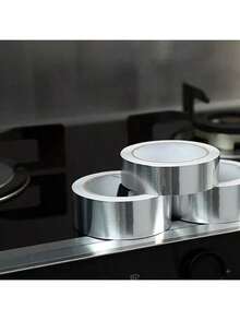 1 Roll Aluminum Foil Tape, Caulk Strip, Self-Adhesive Waterproof And Mildew-Resistant Tape For Bathtub, Bathroom Shower, Toilet, Kitchen, Basin Edges - Multicolor - View 3