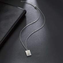 TEAMER Stainless Steel Tarot Cards Necklace Vintage Tarot Jewelry Good Luck Amulet Pendants For Women{Inchcolor_nameinch:InchSilver-THEMOONinch} - 銀色-THEMOON - 查看 4