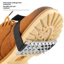 2pcs Adjustable Snow Spikes Ice Cleats With Hook & Loop System - Heavy Duty Corrosion Resistant Metal Ice Grippers For Winter Driving, Walking And Climbing, Shoe, Spring Summer Picks, Brides Maid Gifts, Room, Bedroom Decor, Bedroom Decor, Beach, Travel, For Men, For Women, Vacation, Women's Day, Travel Essentials, Wedding Favors, Y2k, Bedroom, Car Accessories Women, Kitchen Decor,Cute Stuff - Multicolor - View 2