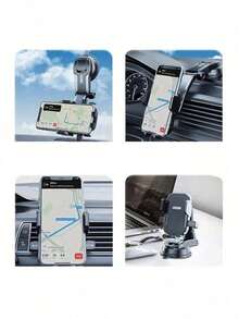 1个通用吸盘式车载手机支架仪表盘安装支架吸盘智能手机手机支架车载支架配件 - A - 查看 3