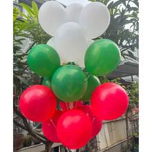 20pcs Large Red Heart Shaped Latex Balloons - Vibrant Romantic Decor For Valentine's Day, Weddings, Birthday Celebrations - 10 Red Balloons + 10 White Balloons + 10 Green Balloons - View 7