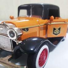 Miniature Retro Vintage Iron Car, 1:32 Scale, Collection - Orange - View 7