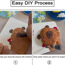 Okrągła, piankowa tablica 3D DIY, zabawny papier do rękodzieła, nadaje się do zajęć DIY i projektów kreatywnych – idealny wybór na prezent do szkoły, biura, na interakcje rodzinne i więzi emocjonalne, na Boże Narodzenie, urodziny i inne święta