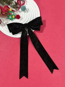 1pc Women's Autumn/Winter Elegant Velvet Bow Ribbon Hair Clip, Alloy Duck Clip, Suitable For Daily Commute, Festivals, Parties, Birthdays, Outings, Photography, Any Occasion, Great Gift For Best Friend, Claw Clips, Hair Claws, Hair Slide, Hair Barrettes - Multicolor - View 10