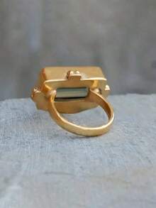 Ladies Fashion Single Product, Cut Artificial Crystal, Copper Ring Gold-Plated, Green Purple Artificial Crystal Jewelry, Fashionable And Elegant Western Jewelry, Can Be Given As A Surprise Gift To Your Lover, Anniversary - Nhiều màu - Xem 4