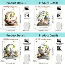 1/4/20 阿拉伯新月灯笼装饰品（7.8 英寸）趣味多用途亚克力装饰品，适合家居和厨房装饰，或作为伊斯兰节日的礼物。 - 彩色 - 查看 12