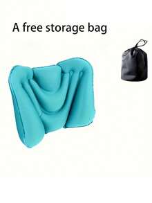 Hand Press Inflatable Lumbar Pillow Portable Inflatable Lumbar Cushion Lumbar Support Cushion For Men And Women Lightweight Back Support Cushion Air Cushion Travel Cushion For Trains Planes Office Chairs Car Long Hours Sitting Camping Travel Essential Accessories - Grey - View 12