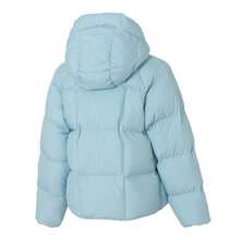 Puma Women's Hooded Down Down Jacket, Cotton & Down, Travel, Outdoor, Casual, Commute, Style 691045-47 - Tropical Lake Blue - View 3