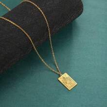 TEAMER Stainless Steel Tarot Cards Necklace Vintage Tarot Jewelry Good Luck Amulet Pendants For Women{Inchcolor_nameinch:InchGold-THEEMPERORinch} - 黃金-THEEMPEROR - 查看 6