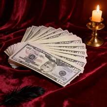 200pcs $50 Prop Fake Money, 15pcs $100 Mini Prop Fake Money, Suitable For Movie Props, Photography, Educational Games And Magic Shows - Multicolor - View 5