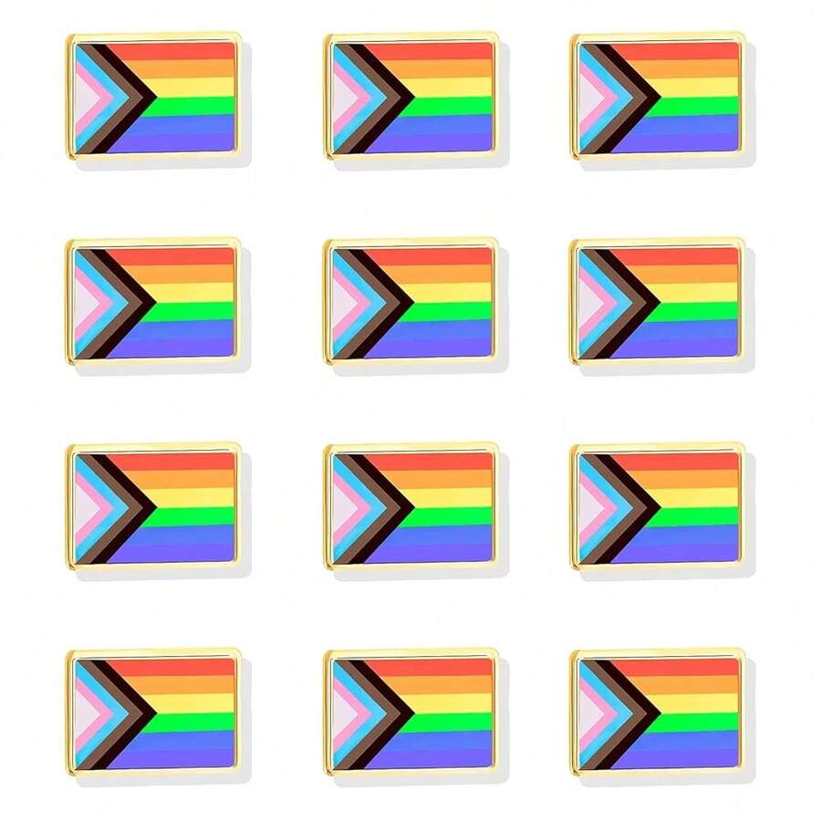 Pride Pins Outfits For Women Lgbtq Pins Gay Bi Ally Rainbow Lapel Pin Rainbow Flag Brooch Decoration For Clothes Bags Accessories{Inchcolor_nameinch:InchA:RainbowPridePinsinch} - A:彩虹驕傲徽章 - 查看 1