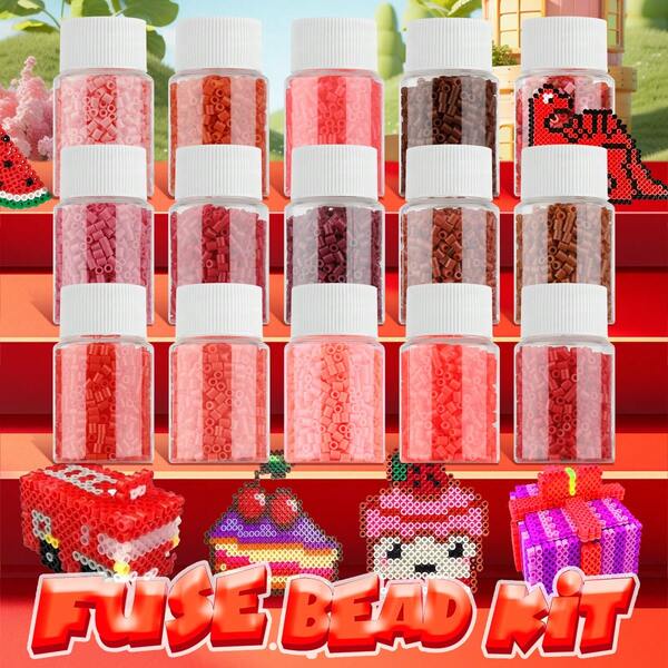 1000 piezas - Juego de cuentas de fusión de 2.6mm, ideal para principiantes y aficionados de las artes y manualidades, joyería de cuentas creativa, material duradero, suministros de cuentas, diseñadores creativos, regalo perfecto para Halloween, Navidad, días festivos
