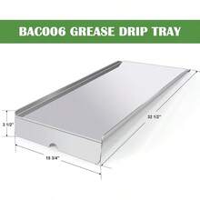 Hiorucet BCA012 Heat Baffle Diffuser And BAC006 Drip Pan For Traeger Pro Series 34 Tex Texas 34 Eastwood 34 Texas Pro Grills Enhanced Heat Distribution And Drip Management For Superior Smoking And Grilling Performance - BCA012BAC006 - 查看 7