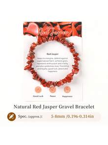 1 pièce Bracelet de pierres naturelles de 5-8 mm (taille jeunesse), améliore la spiritualité et la sagesse, bijoux de pierres de guérison (hématite, améthyste, quartz rose et plus), bijoux mode faits main (convient aux filles et aux garçons)