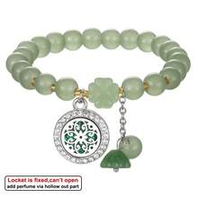 2026 New Aromatherapy Diffuser Products Tool Accessories Vintage Stone Beaded Aromatherapy Essential Oil Diffuser Bracelet Elastic Perfume Oils Aroma Diffuser Beaded Bracelets For Women Couple Gifts - Silver - View 9