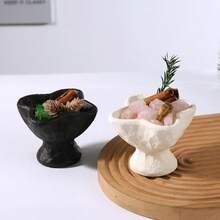 1个禅意风格水泥烛台，无焰香薰蜡烛容器，家居装饰