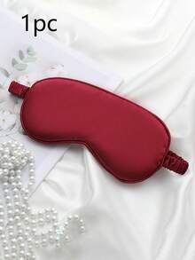 1pc/3pcs/5pcs/10pcs Black, Champagne, Gray, Pink, Green, Blue, Dark Green Double-Sided Silk-Like Breathable Sleep Eye Mask, Relieve Eye Fatigue, Suitable For Girls Nap, Blackout Eye Mask, Non-Tight - Multicolor - View 45