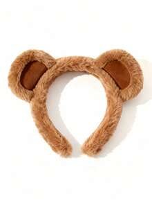 2/1个可爱泰迪熊耳朵发箍，可活动可拆卸耳朵装饰，适合派对角色扮演、男孩女孩装扮、化妆、洗脸、派对配饰、生日派对、可爱角色设计、嘉年华、复活节、婚礼、单身派对、生日装饰、婚礼配饰、饺子挤压器、派对用品、单身派对、帕丁顿熊 - 毛絨小熊髮箍 - 查看 8