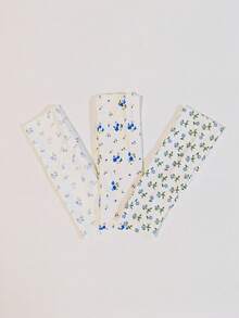 1/3/4 件装时尚印花发带，女士款，弹性防滑软布发带，Y2K 风格发饰，返校季礼物，送给女孩的生日礼物，圣诞节礼物，送给妻子、姐妹、朋友的礼物。秋冬季度假装扮发带，女士优雅围巾。 - 彩色 - 查看 6