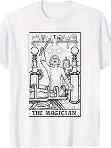 The Magician Tarot Card Funny Halloween Mad Scientist Horror T-Shirt - 款式1 - 查看 1
