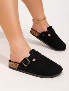 Women's Spring New Round Toe Thick Sole Comfortable Soft Bottom Casual Fashion Mules