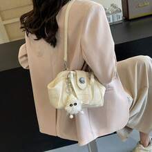 新款百搭女士包袋 - 提供手提、单肩和斜挎三种款式，波西米亚风迷你手提包，高端美式斜挎包 - 白色 - 查看 8