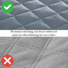Full/Queen Quilt Bedding Set, Microfiber Quilts Queen Size, Coverlet, Stain & Pet Hair Resistant Bedding, Full Size Bedspread With 2 Pillow Shams, Bone, 2025 - 20 - Slate Blue - 查看 5