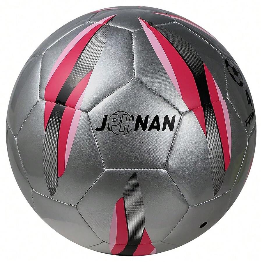 Futsal Ball Size 4  Low Bounce Indoor Futsal Soccer Balls For Adults And Youth (Ages 14+) Training &Amp; Games  Durab... - Silver/Red/Pink - View 1