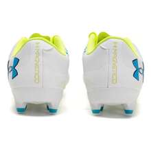 Under Armour 男女通用轻便舒适足球鞋 3027038-103 - 白色/黃色/藍色 - 查看 5