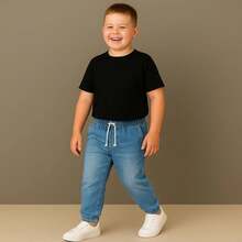 Set Of 2 Jogger Jeans With Lycra For Boys And Teens - Dark-medium - View 2