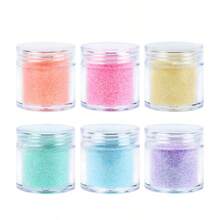 6瓶闪亮彩虹树脂闪光填充材料圣诞节礼物闪亮环氧树脂颜料DIY工艺品环氧树脂摇瓶填料 - 彩色 - 查看 8