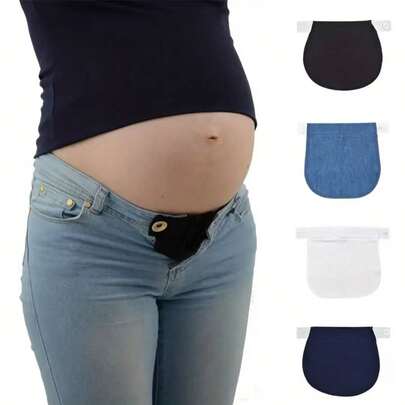 1pc Adjustable Elastic Maternity Waist Belt, Clothing Sewing Accessory For Pregnant Women Pants