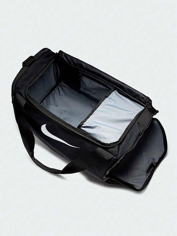 Bolsa deportiva, de viaje y casual de gran capacidad con cremallera doble Nike Brasilia, multifuncional, para baloncesto, gimnasio, camping, unisex, color negro BA5957-010