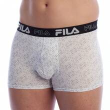 FILA FU5276 Boxer da uomo in cotone stampato - Bianco - Visualizzare 1