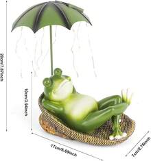Frosch Garten Dekoration, Frosch Garten Statue wasserdichtes Harz für Terrasse, Rasen, Haus, Hof - Außergewöhnliche Weihnachtsverkäufe
