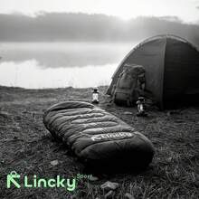 Bolsa de dormir Lincky para exterior, Saco de dormir para camping, Sleeping Bag para aire libre Interior Comoda Color Negro, Azul y Verde - Azul - Ver 6