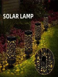 10/8/6pcs Solar-Powered Outdoor Lawn Lights With Auto On/Off Sensor, IP44 High Quality Landscape Lighting, 500mah,Solar Garden Lights With, For Pathway, Patio, Yard, Camping, Driveway - Energy-Efficient LED Landscape Lighting, Solar Garden Lights Outdoor High Quality, Pathway Illumination, Patio Decor, Sleek Design, Durable Plastic, Weatherresistant Construction, Patio Decorators, Minimalist Design, Longlasting Material, Home Gardeners, Walkway Accent, Outdoor Decor Enthusiasts, Backyard - 暖光 - 查看 8
