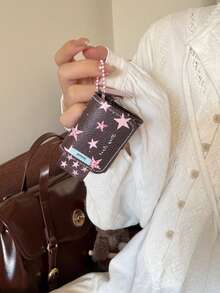 小众棕色星形设计保护套，适用于第一代/第二代/第三代/第四代蓝牙耳机