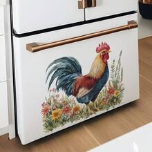 1pc Chicken Wall Stickers, Rooster Hen Chicks Butterfly Farm Idyllic Wall Decals Removable Vinyl Peel And Stick Hen Chicks Eggs Chicken Art For Farmhouse Kitchen Dining Room Nursery Pantry Home Decorations - Multicolor - View 6