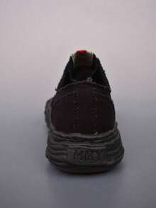 2026 New MMYMaison Minara Yasuhiro Classic Durable Lightweight Low-Top Sneakers, Unisex Campus Couple Style, Black Colorway, With Shoe Box, Suitable For Gifts, Students, School, Etc. - 黑色 - 查看 4