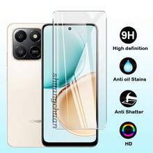 三合一透明钢化玻璃屏幕保护膜和优质柔软IMD手机壳，适用于荣耀X7D、X6C、X7C、X8C、X8B、X9D、X6B - 三合一 - 查看 4