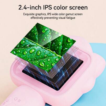 Microscop digital portabil cu ecran color IPS de 2,4", lupă digitală portabilă cu mărire 500X, microscop macro cu 8 lumini LED încorporate, compatibil cu PC Windows, sistem de operare USB